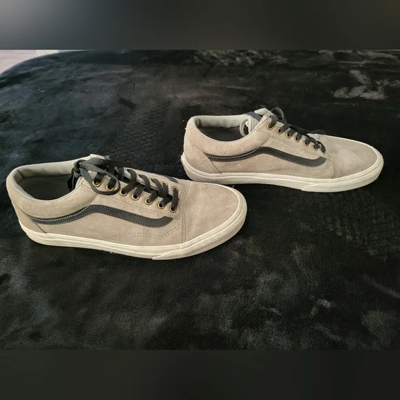 Vans - EUC - Mens Old School Grey and Black Shoes with Scotchgard - Size 10.5 - Picture 7 of 7